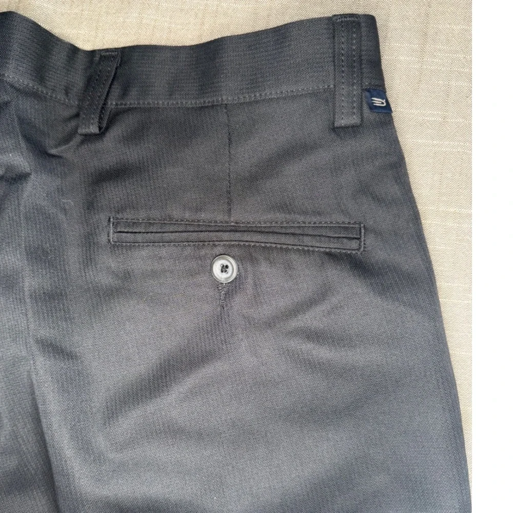 Dockers Golf Mens Black Double Pleated Relaxed Fit Shorts W34
